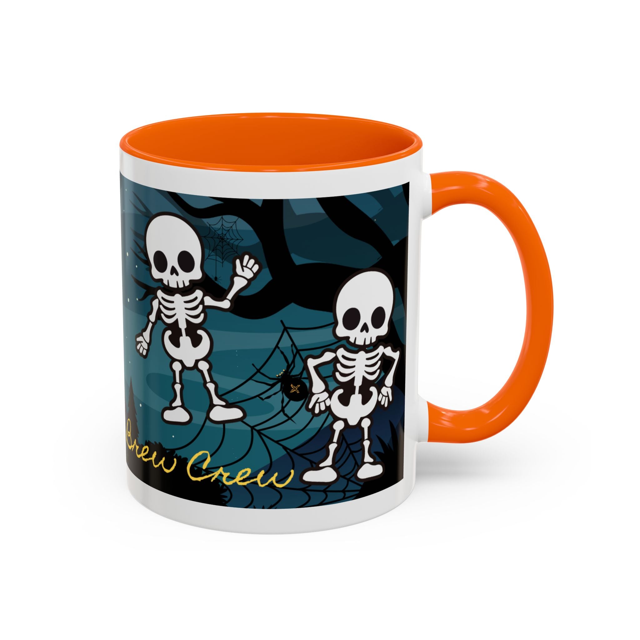 Skeleton Coffee Mug: Spooky Morning Brew Crew, Halloween Gift, Ceramic Cup, Fun Skeleton Design, Unique Coffee Lover Mug