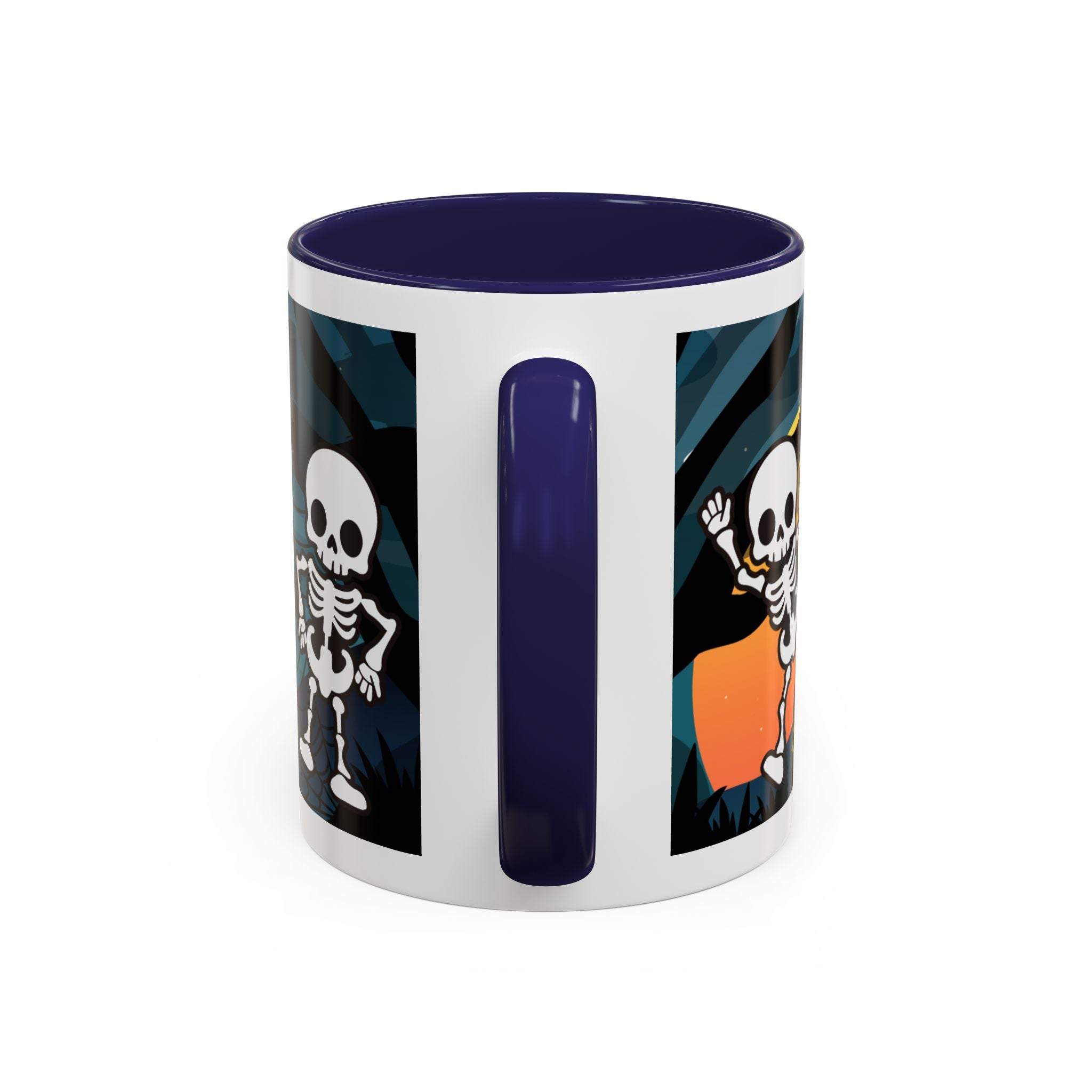 Skeleton Coffee Mug: Spooky Morning Brew Crew, Halloween Gift, Ceramic Cup, Fun Skeleton Design, Unique Coffee Lover Mug