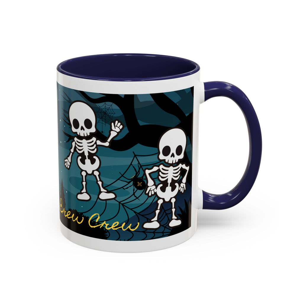 Skeleton Coffee Mug: Spooky Morning Brew Crew, Halloween Gift, Ceramic Cup, Fun Skeleton Design, Unique Coffee Lover Mug