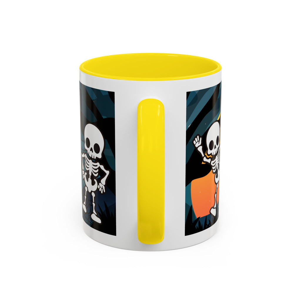 Skeleton Coffee Mug: Spooky Morning Brew Crew, Halloween Gift, Ceramic Cup, Fun Skeleton Design, Unique Coffee Lover Mug