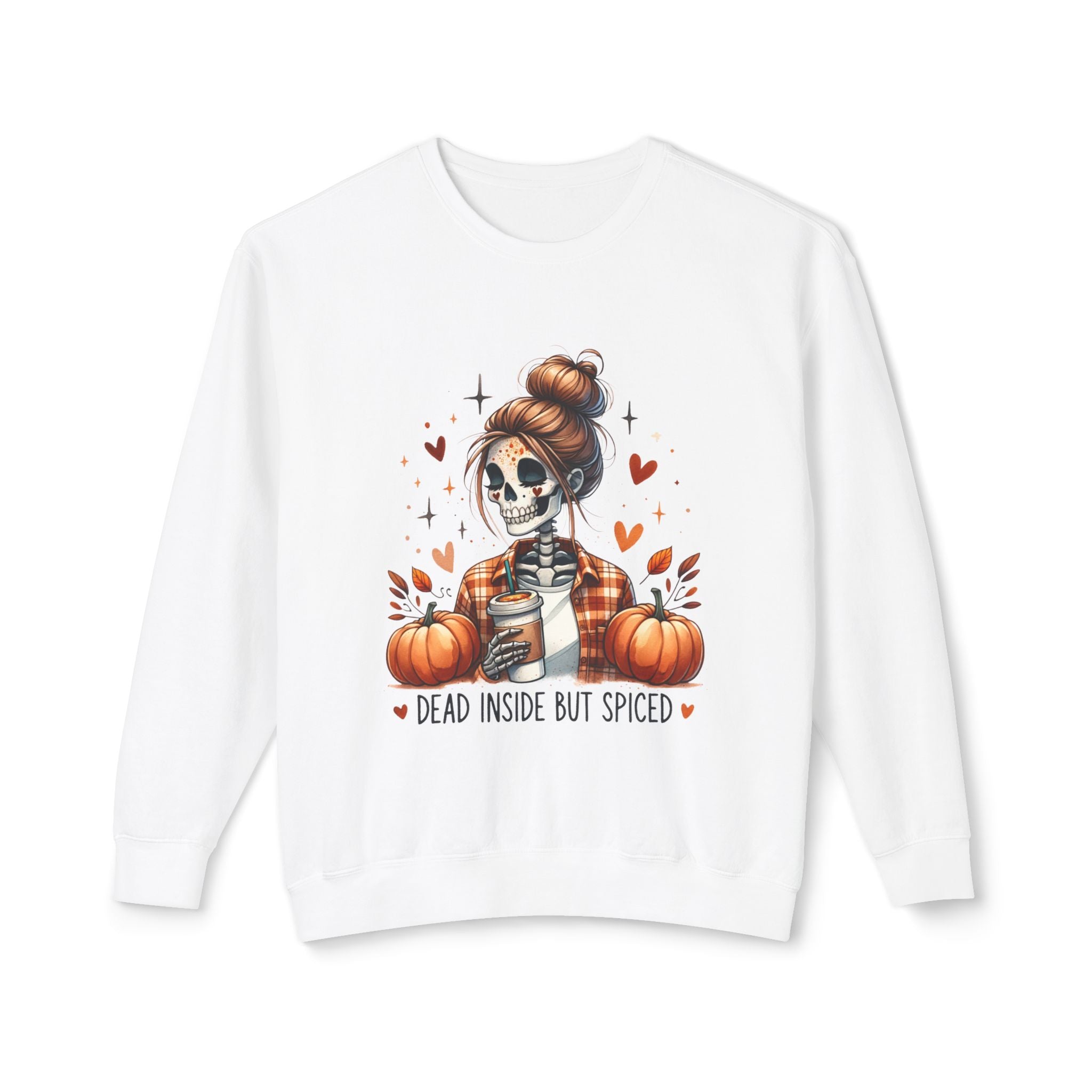 Autumn Vibes Crewneck Sweatshirt, Halloween Sweatshirt, Fall Fashion, Pumpkin Spice Apparel, Casual Cozy Wear, Gift for Her