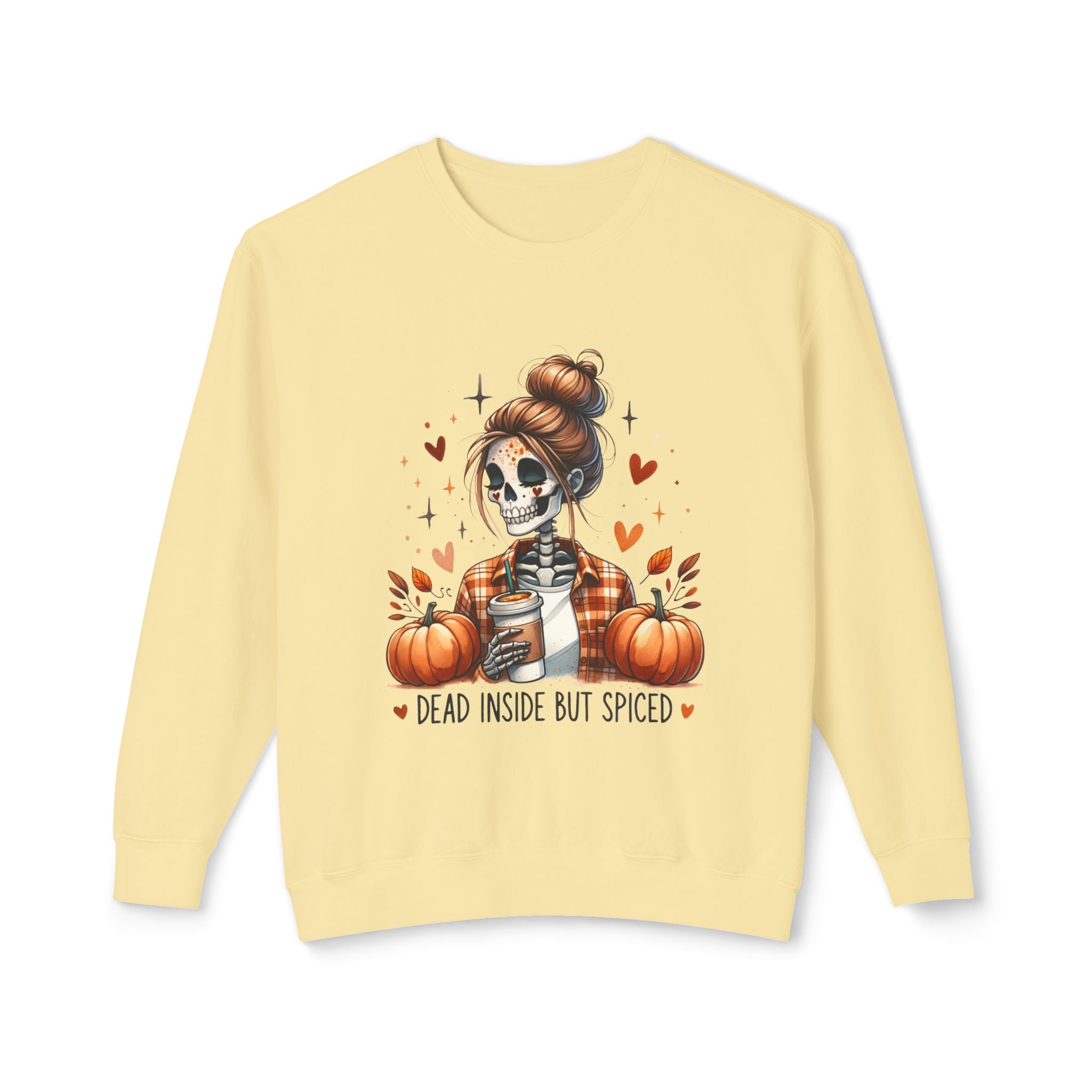 Autumn Vibes Crewneck Sweatshirt, Halloween Sweatshirt, Fall Fashion, Pumpkin Spice Apparel, Casual Cozy Wear, Gift for Her