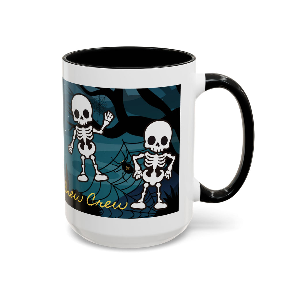 Skeleton Coffee Mug: Spooky Morning Brew Crew, Halloween Gift, Ceramic Cup, Fun Skeleton Design, Unique Coffee Lover Mug