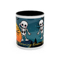 Skeleton Coffee Mug: Spooky Morning Brew Crew, Halloween Gift, Ceramic Cup, Fun Skeleton Design, Unique Coffee Lover Mug