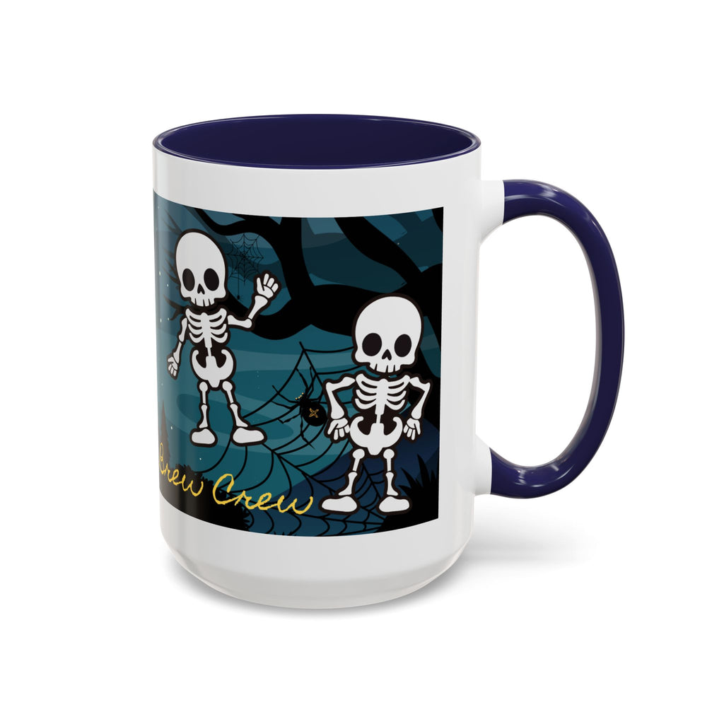 Skeleton Coffee Mug: Spooky Morning Brew Crew, Halloween Gift, Ceramic Cup, Fun Skeleton Design, Unique Coffee Lover Mug